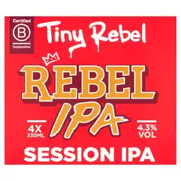 Morrisons Tiny Rebel Rebel IPA 4x330ml offer