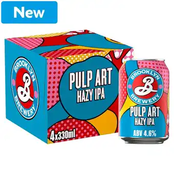 Morrisons Brooklyn Pulp Art Hazy IPA 4x330ml offer