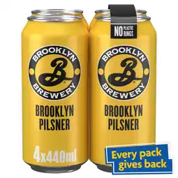 Morrisons Brooklyn Pilsner Lager 4x440ml offer