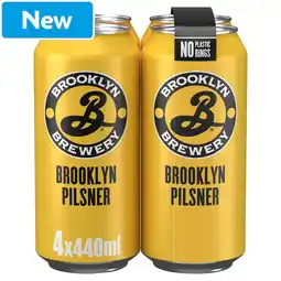 Morrisons Brooklyn Pilsner Lager 4x440ml offer