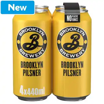 Morrisons Brooklyn Pilsner Lager 4x440ml offer