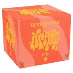 Morrisons Brewgooder Dripp Peach Fruit Beer 4x330ml offer