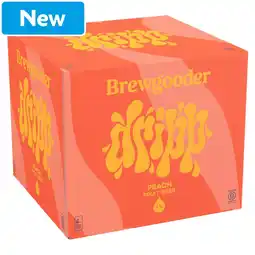 Morrisons Brewgooder Dripp Peach Fruit Beer 4x330ml offer