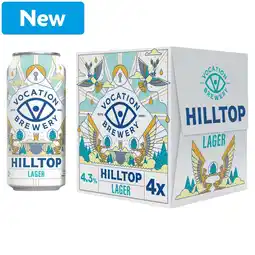 Morrisons Vocation Brewery Hilltop Lager 4x440ml offer