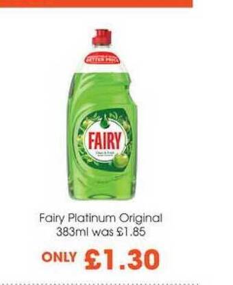 Centra Fairy Platinum Original 383ml offer