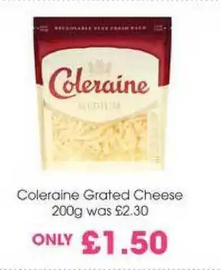 Centra Coleraine Grated Cheese 200 G offer