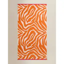 Asda George Home Zebra Print Design Cotton Beach Towel offer