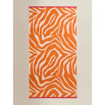 Asda George Home Zebra Print Design Cotton Beach Towel offer
