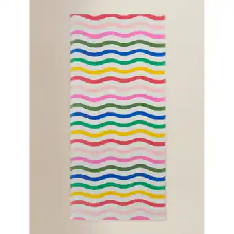 Asda George Home Wiggle Print Cotton Towel offer