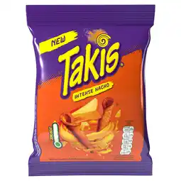 Iceland Takis Intense Nacho Seasoned Cheese Flavour Fried Corn Snack 180g offer