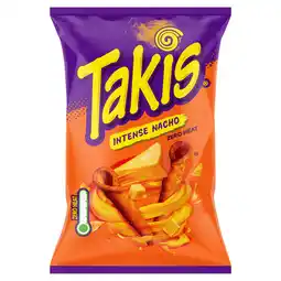 Iceland Takis Intense Nacho Seasoned Cheese Flavour Fried Corn Snack 180g offer
