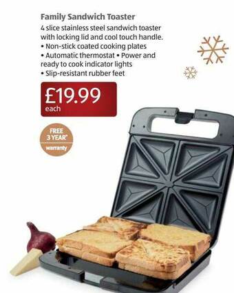 Aldi Family Sandwich Toaster offer