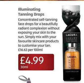 Aldi Illuminating Tanning Drops offer