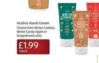 Aldi Festive Hand Cream offer