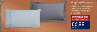Aldi King Size Pillowcase offer