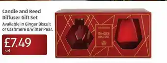 Aldi Candle And Reed Diffuser Gift Set offer