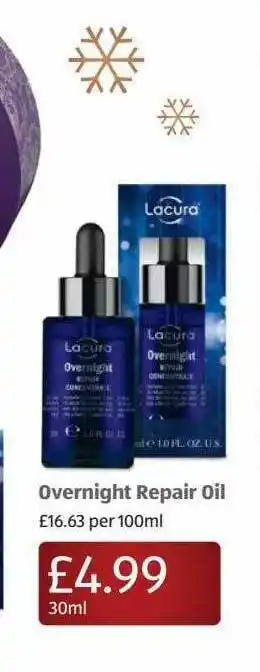 Aldi Overnight Repair Oil offer