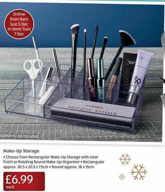 Aldi Make-up Storage offer