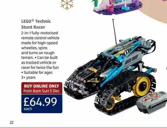 Aldi Lego Technic Stunt Racer offer