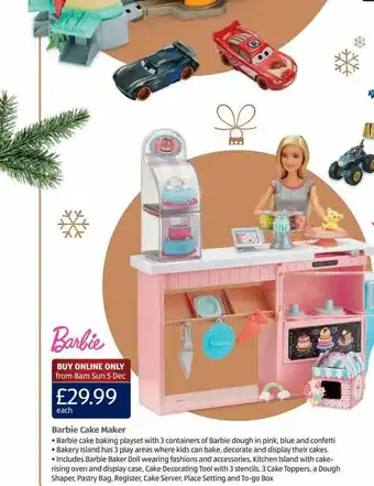 Aldi Barbie Cake Maker offer