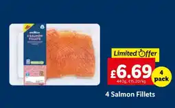 Lidl 4 Salmon Fillets offer