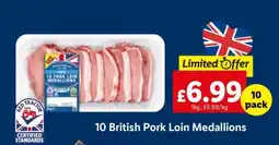 Lidl 10 British Pork Loin Medallions offer