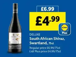 Lidl DELUXE South African Shiraz, Swartland, 75cl offer