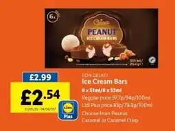 Lidl BON GELATI Ice Cream Bars offer