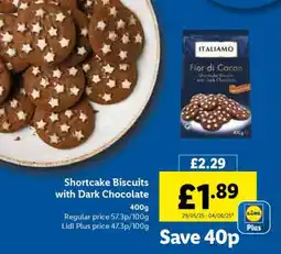 Lidl Shortcake Biscuits with Dark Chocolate offer