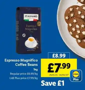 Lidl Espresso Magnifico Coffee Beans offer