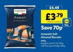 Lidl Amaretti Soft Almond Biscuits offer