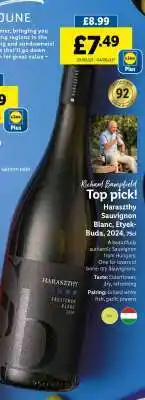 Lidl Haraszthy Sauvignon Blanc, Etyek-Buda, 2024, 75cl offer