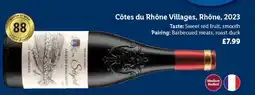 Lidl Côtes du Rhône Villages, Rhône, 2023 offer