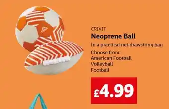 Lidl CRIVIT Neoprene Ball offer