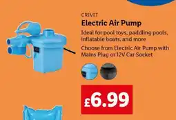 Lidl Crivit Electric Air Pump offer