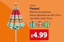 Lidl CRIVIT Parasol offer