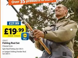 Lidl Fishing Rod Set offer