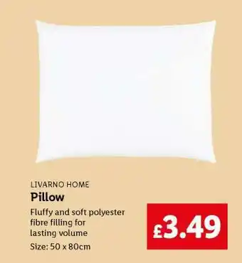Lidl LIVARNO HOME Pillow offer