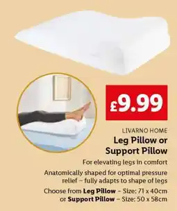Lidl LIVARNO HOME Leg Pillow or Support Pillow offer