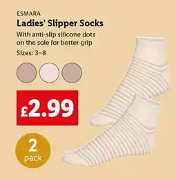 Lidl ESMARA Ladies' Slipper Socks offer