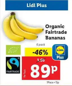 Lidl Organic Fairtrade Bananas offer