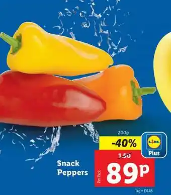 Lidl Snack Peppers offer