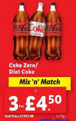 Lidl Coke Zero/Diet Coke offer