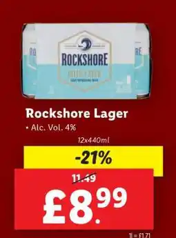Lidl Rockshore Lager offer