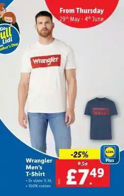 Lidl Wrangler Men's T-Shirt offer