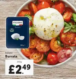 Lidl Italiamo Burrata offer