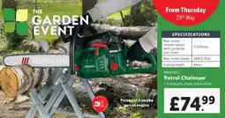 Lidl Parkside Petrol Chainsaw offer
