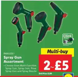 Lidl PARKSIDE Spray Gun Assortment offer