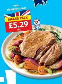 Aldi Pork Shoulder Steaks offer