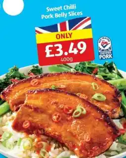 Aldi Sweet Chilli Pork Belly Slices offer